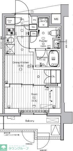 PREMIUMCUBE王子神谷の物件間取画像