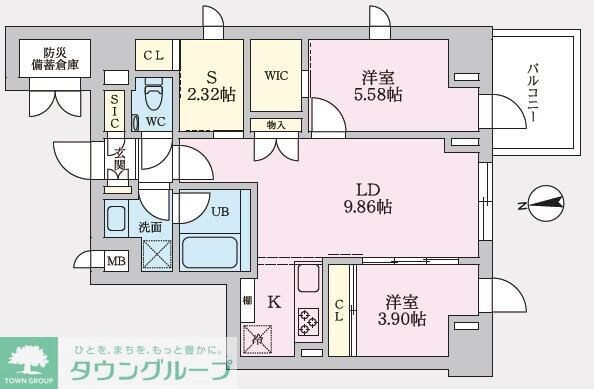 タスキプライムテラス後楽園の物件間取画像
