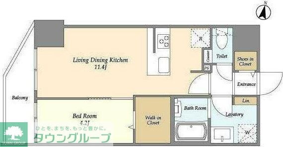 HF北千住レジデンスの物件間取画像
