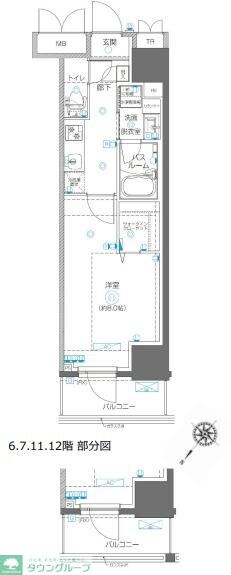 アルファレジデンシア南千住の物件間取画像