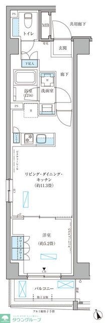 パークアクシス文京本郷の物件間取画像