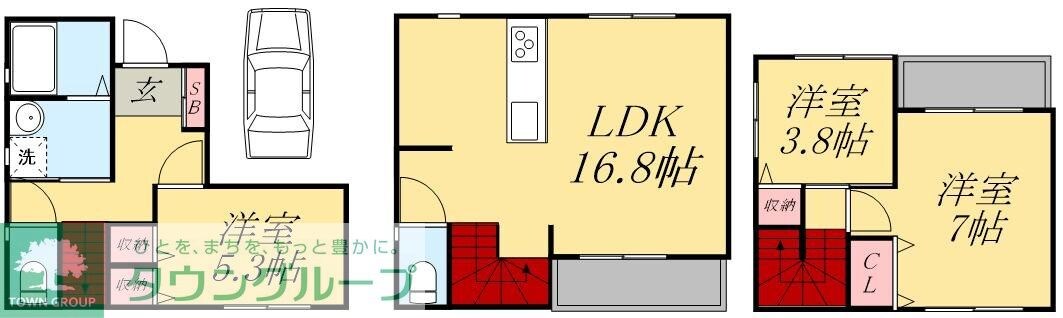 仮称柴又2丁目戸建の物件間取画像