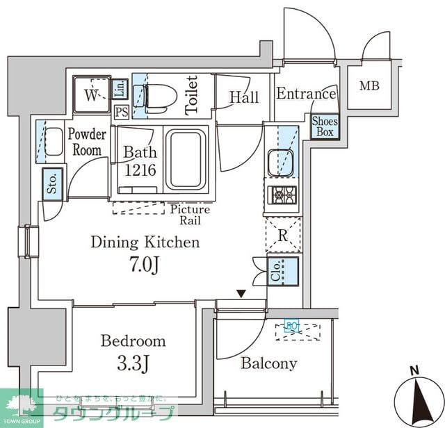 パークアクシス神田レジデンスの物件間取画像