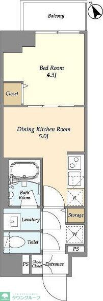 グランカーサ江戸川橋の物件間取画像