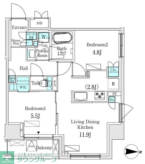 ASMACI MAISON両国Iの物件間取画像
