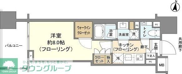 クレヴィア文京湯島の物件間取画像