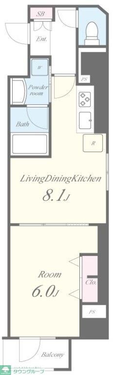 JPT RESIDENCEの物件間取画像