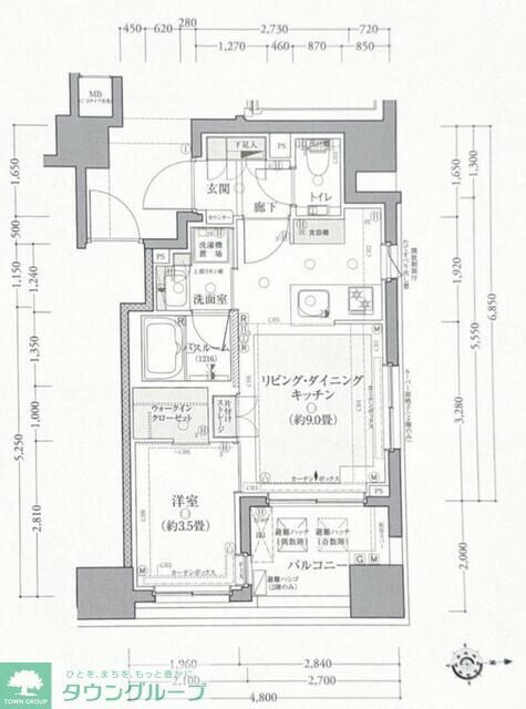 クリオ千代田御茶ノ水の物件間取画像
