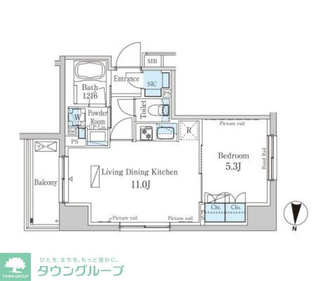 パークアクシス錦糸町ヴェールの物件間取画像
