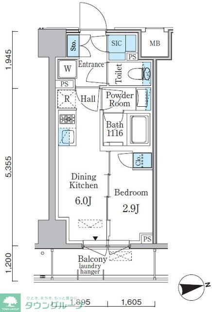 ミリアレジデンス両国の物件間取画像