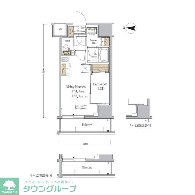 アーバネックス森下WESTの物件間取画像