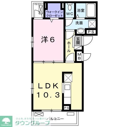 ソレアード西尾久の物件間取画像
