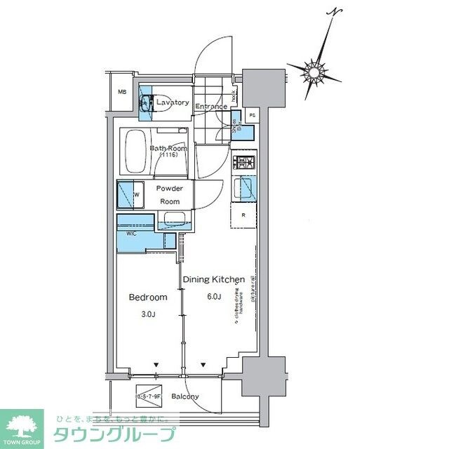 ルフォンプログレ神田プレミアの物件間取画像