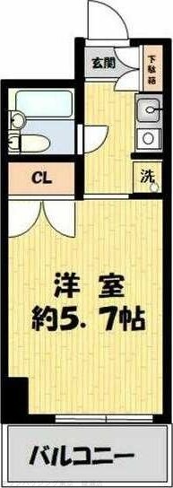 コスモ亀有Vの物件間取画像