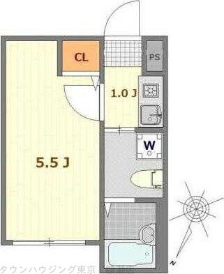 エスポワール綾瀬壱番館の物件間取画像