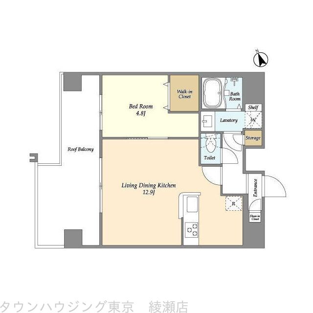 アルファコート綾瀬3の物件間取画像