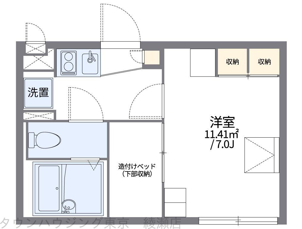 レオパレスソレイユIIの物件間取画像