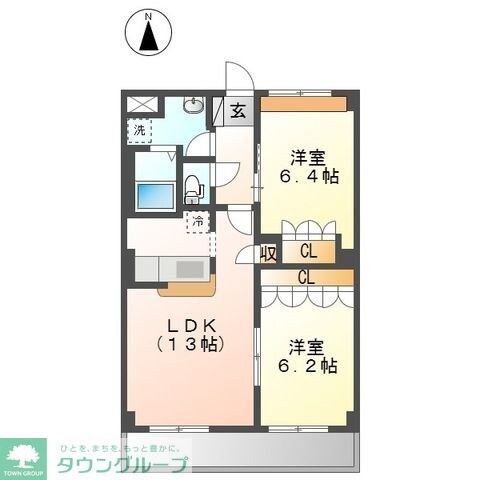 グランベル・ハウスIIの物件間取画像