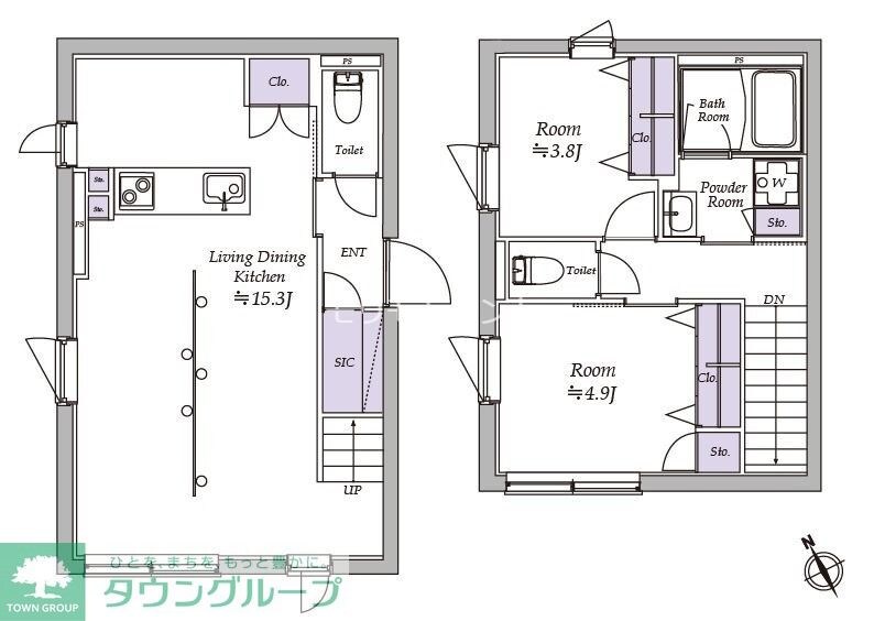 アトリオフラッツ北千住サウスの物件間取画像