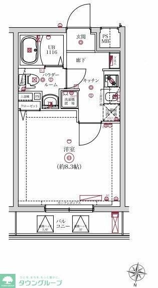 レンティーヴァ綾瀬の物件間取画像