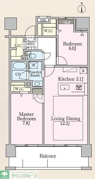 ロイヤルパークス新田の物件間取画像