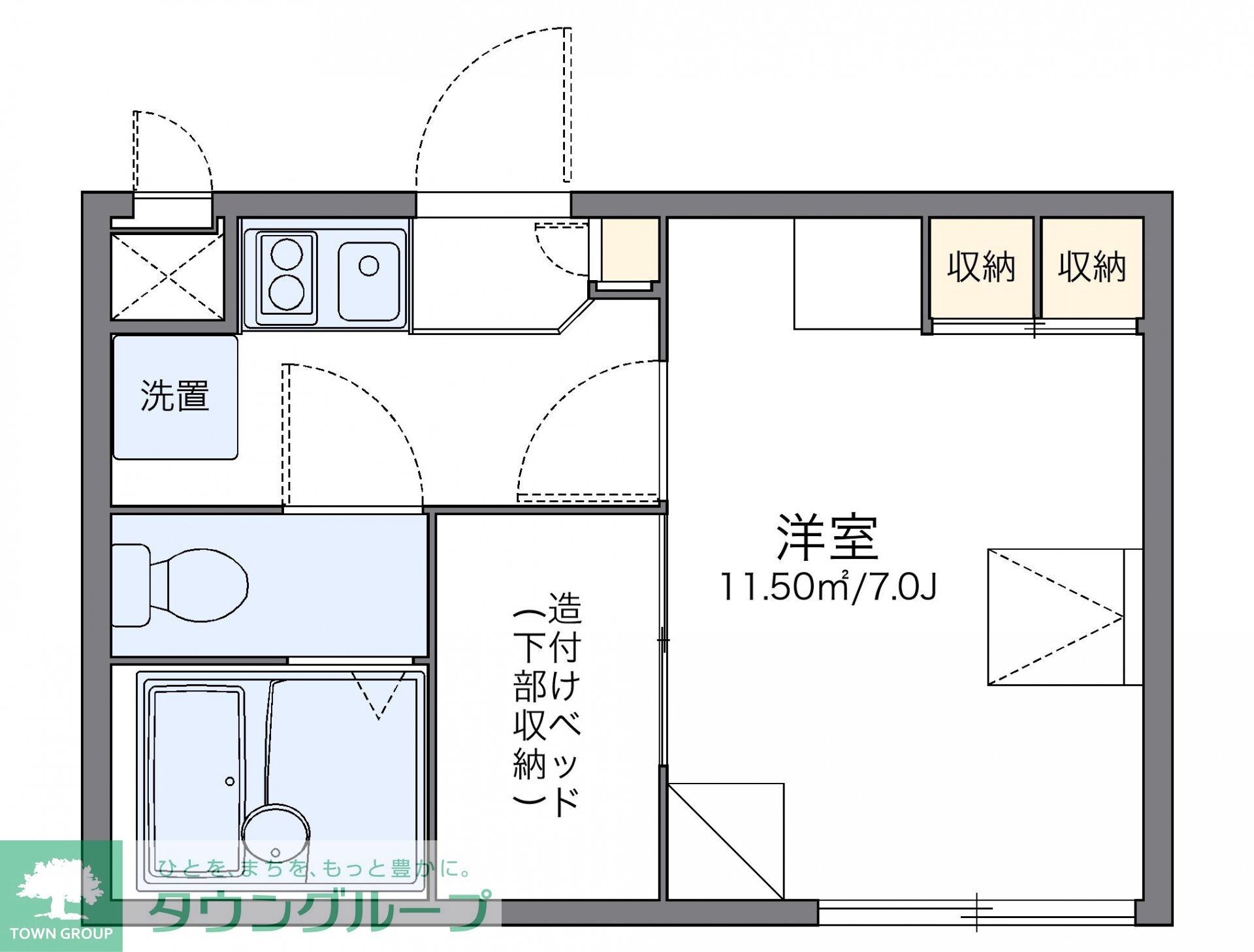 レオパレスエミオンの物件間取画像