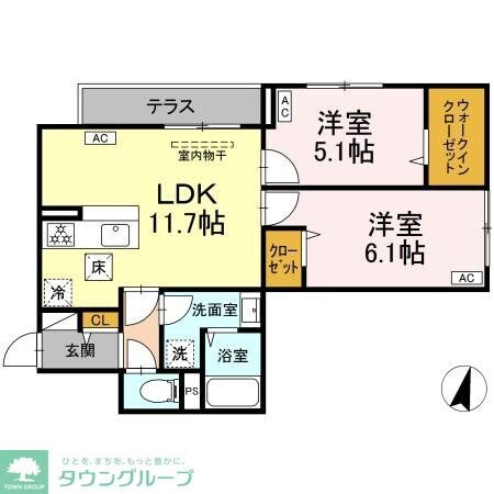 セレスティア興野の物件間取画像