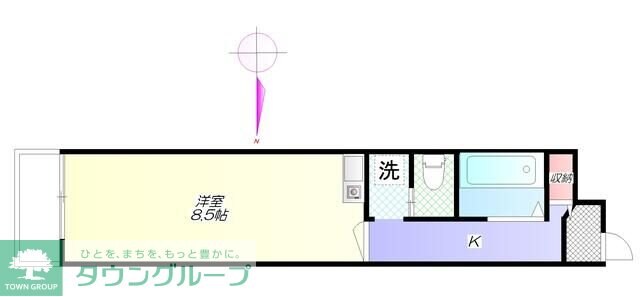 タートルシティ亀有の物件間取画像