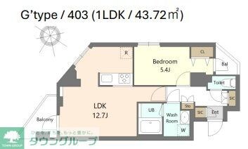 S-RESIDENCE北綾瀬awesomeの物件間取画像