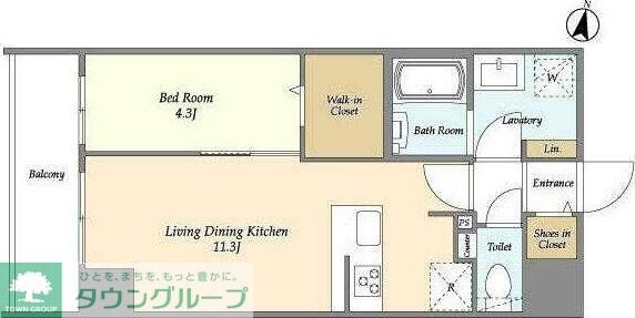HF北千住レジデンスの物件間取画像