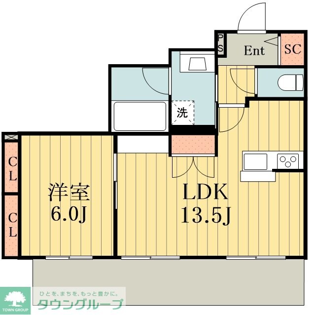 メゾンクレール谷在家の物件間取画像