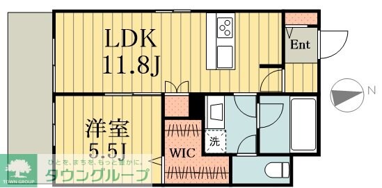 メゾンクレール谷在家の物件間取画像