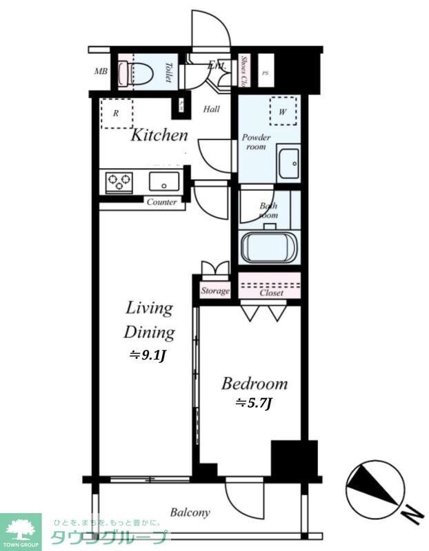 GENOVIA王子神谷skygardenの物件間取画像