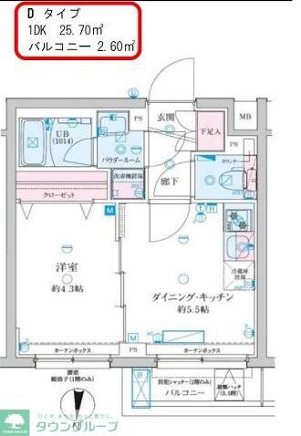 GENOVIA京成立石Vの物件間取画像