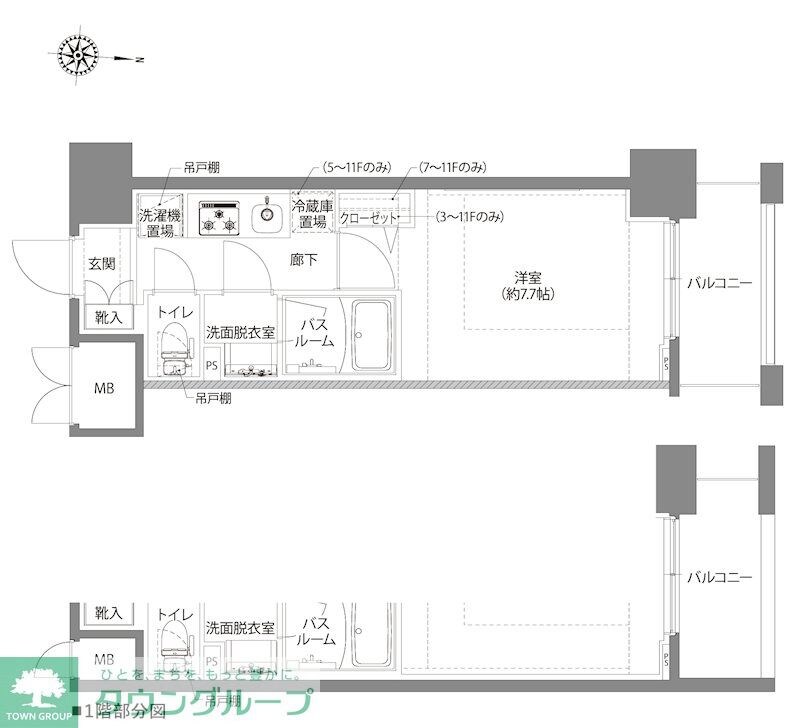 AELL亀有の物件間取画像