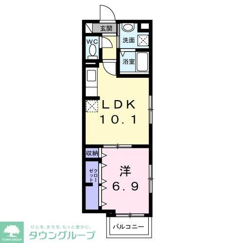 アリーサコート セントの物件間取画像