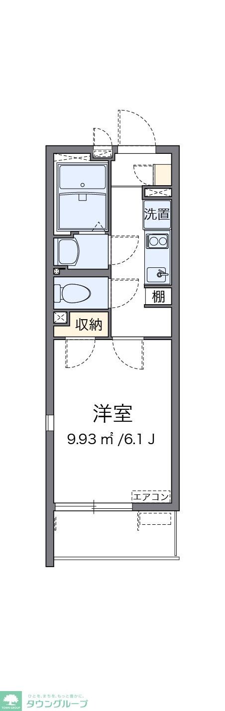 クレイノSmallRiverIIの物件間取画像