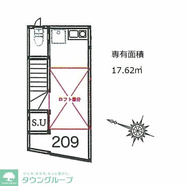 サークルハウス竹ノ塚壱番館の物件間取画像