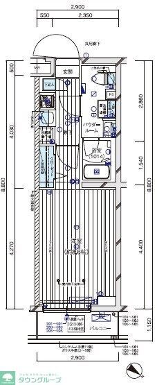 メインステージ四ツ木の物件間取画像
