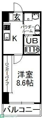 スペースシップ2青砥の物件間取画像