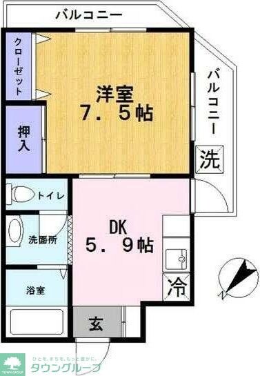 第3昭栄マンションの物件間取画像