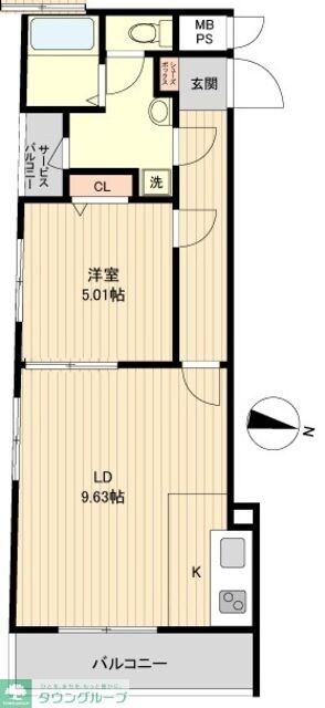 アーバハイツ扇大橋の物件間取画像