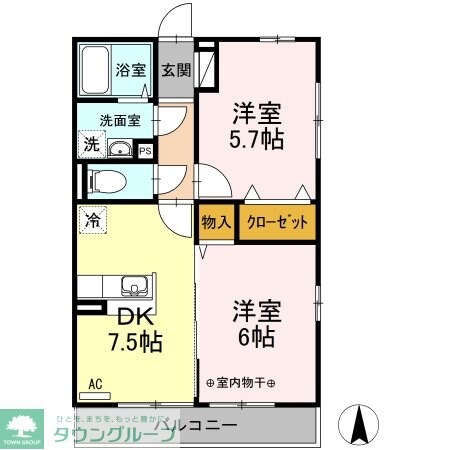 外河原コーポCの物件内観写真