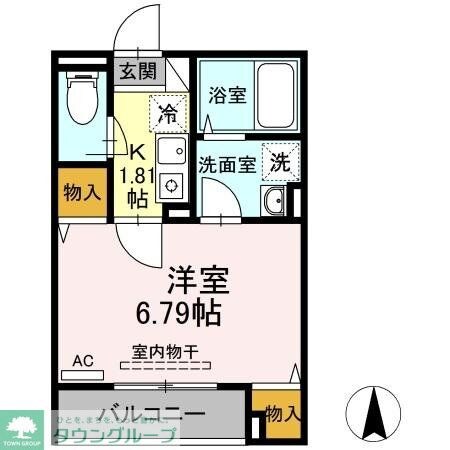 アンジュール綾瀬の物件間取画像