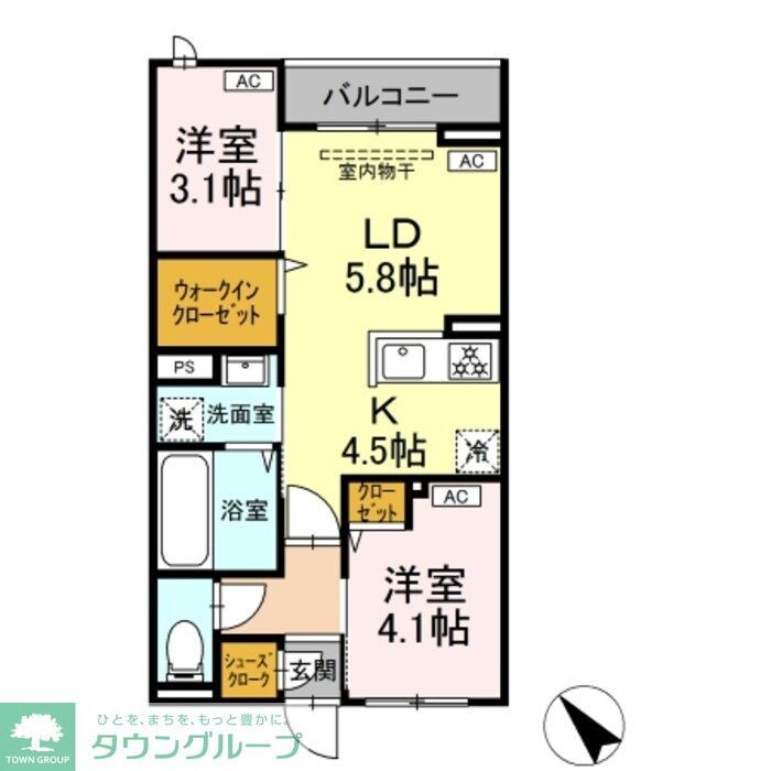 セレスティア白鳥の物件間取画像