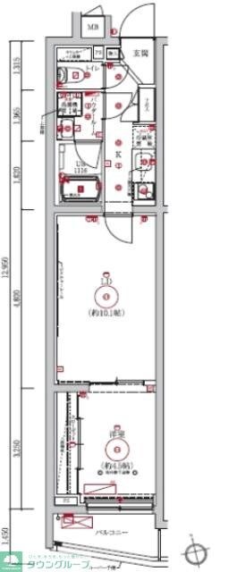 LUMEED梅島の物件間取画像