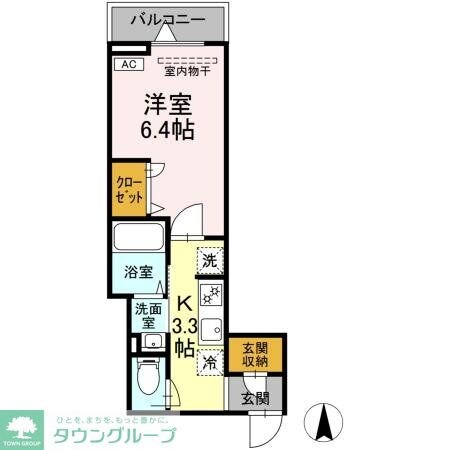 セレスティア関原の物件間取画像