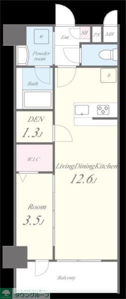コンフォール亀有の物件間取画像