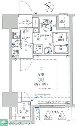 MAXIV CROS 竹の塚の物件間取画像
