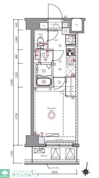 AZEST立石Iの物件間取画像